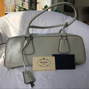 Vintage Prada Spazzolato Satchel